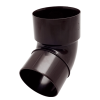 Колено трубы 67 FINEBER, коричневый