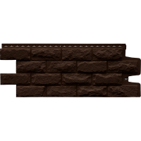 Фасадная панель Grand Line Колотый камень Стандарт, коричневый