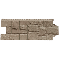 Фасадная панель Grand Line Крупный камень Элит, какао