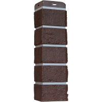 Угол наружный Grand Line Состаренный кирпич Премиум, шоколадный