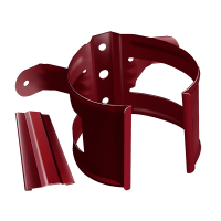 Кронштейн желоба Grand Line, винно-красный