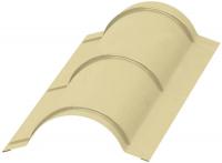 Планка конька круглого МП, слоновая кость