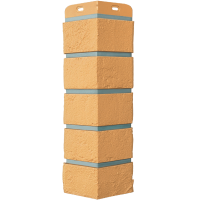 Угол наружный Grand Line Состаренный кирпич Премиум, горчичный