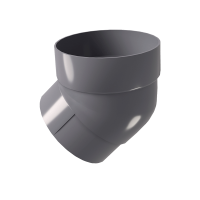 Колено трубы 45 Grand Line Классика, графит