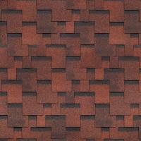 Гибкая черепица SHINGLAS Аккорд, красный