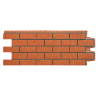 Фасадная панель Grand Line Состаренный кирпич Премиум, коралловый
