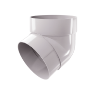 Колено трубы 67 Grand Line Классика, белый