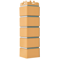 Угол наружный Grand Line Клинкерный кирпич Премиум, горчичный