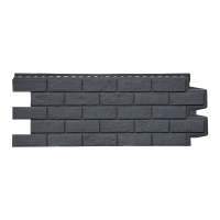 Фасадная панель Grand Line Состаренный кирпич Стандарт, графит