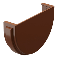 Заглушка желоба DOCKE PREMIUM, каштан