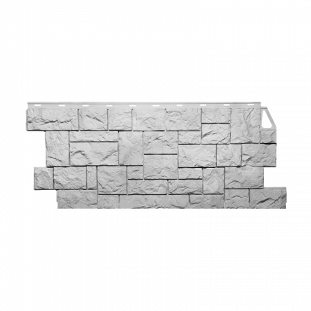 Фасадные панели FINEBER Камень дикий, мелованный белый