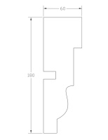 Наличник ForPRO Н-60x180