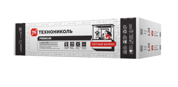 Плиты LOGICPIR Балкон, 1200x600x50мм