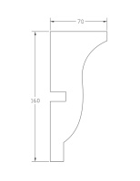 Молдинг ForPRO М-70x160