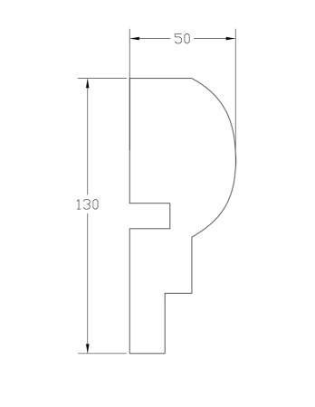 Молдинг ForPRO М-50x130