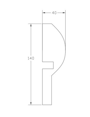 Молдинг ForPRO М-40x140