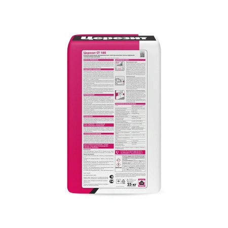 Клей для минераловатных плит Церезит CT 180, 25кг