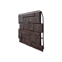 Фасадные панели FINEBER Туф, темно-коричневый