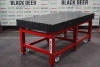 Сварочная столешница Black Deer maximum 1000x2000 с подстольем на колесах