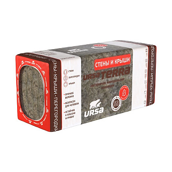 Утеплитель Ursa TERRA 36 PN Стены и крыши, 50 мм