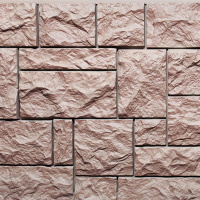 Фасадные панели FINEBER Камень дикий, терракотовый