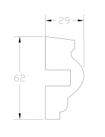 Наличник ForPRO Н-29x62
