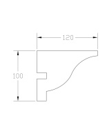 Карниз ForPRO К-120x100